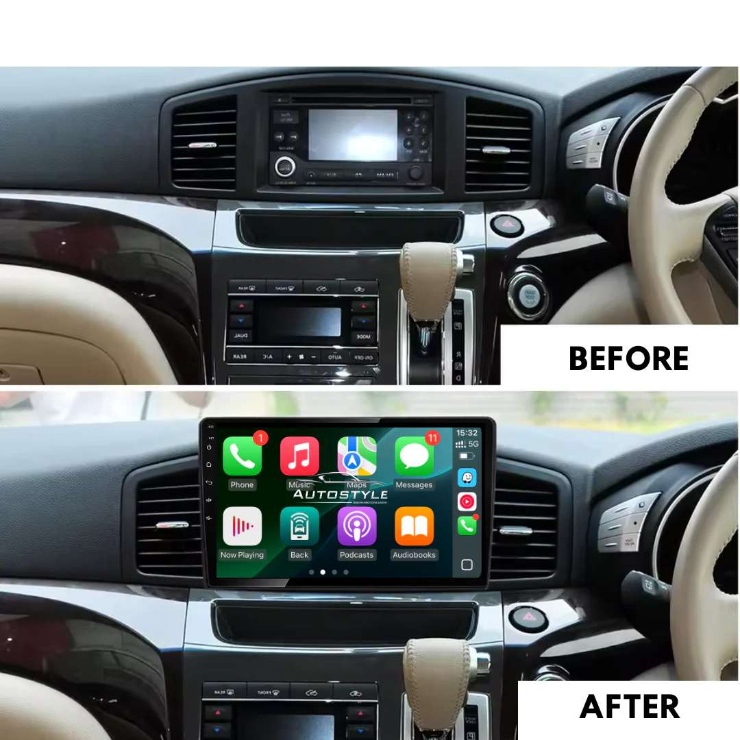 Nissan Quest Elgrand Apple Carplay / Android Auto 10.1" Stereo Upgrade (2012-15) - Image 3