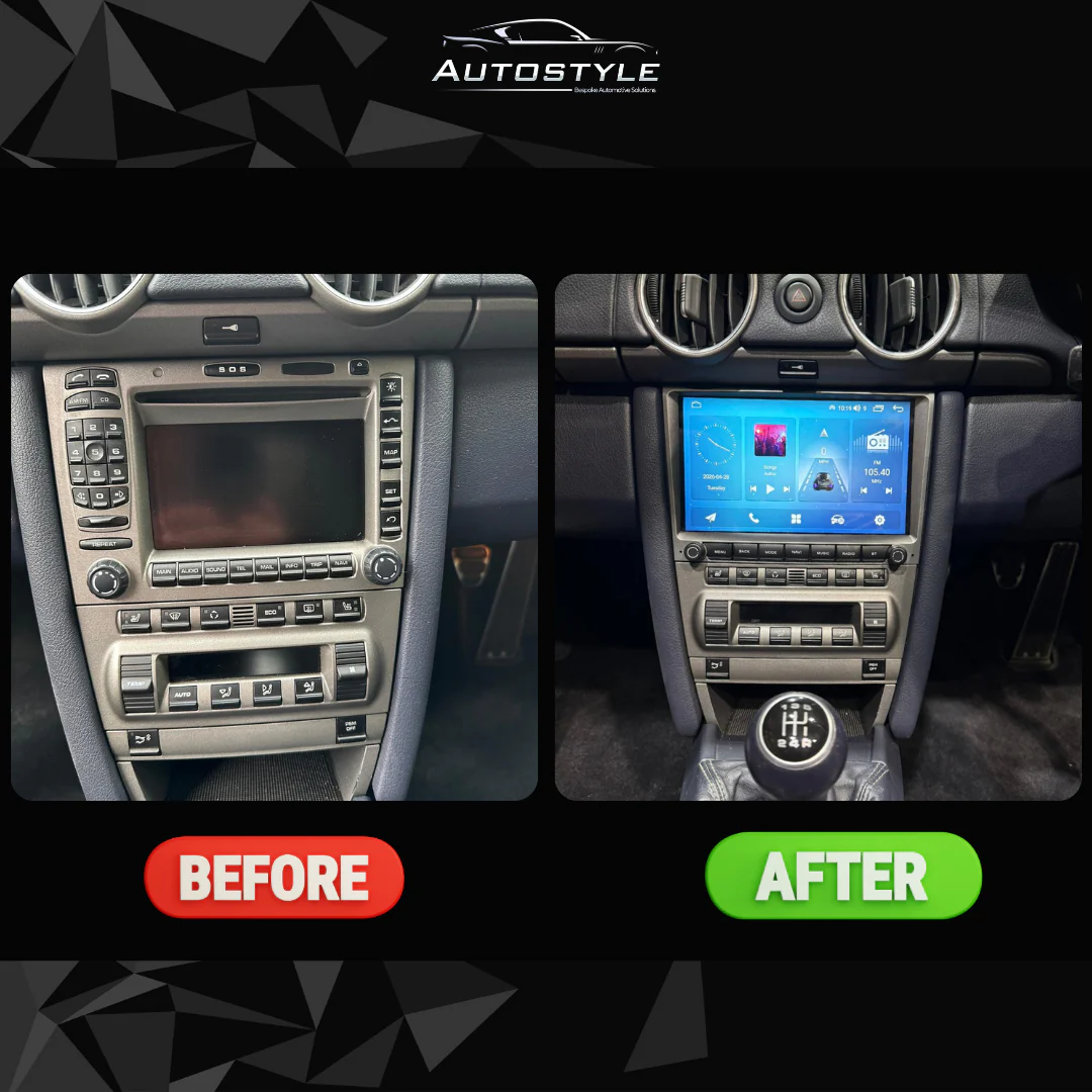 Porsche BOXSTER Apple Carplay / Android Auto 9" Stereo Upgrade - Image 4