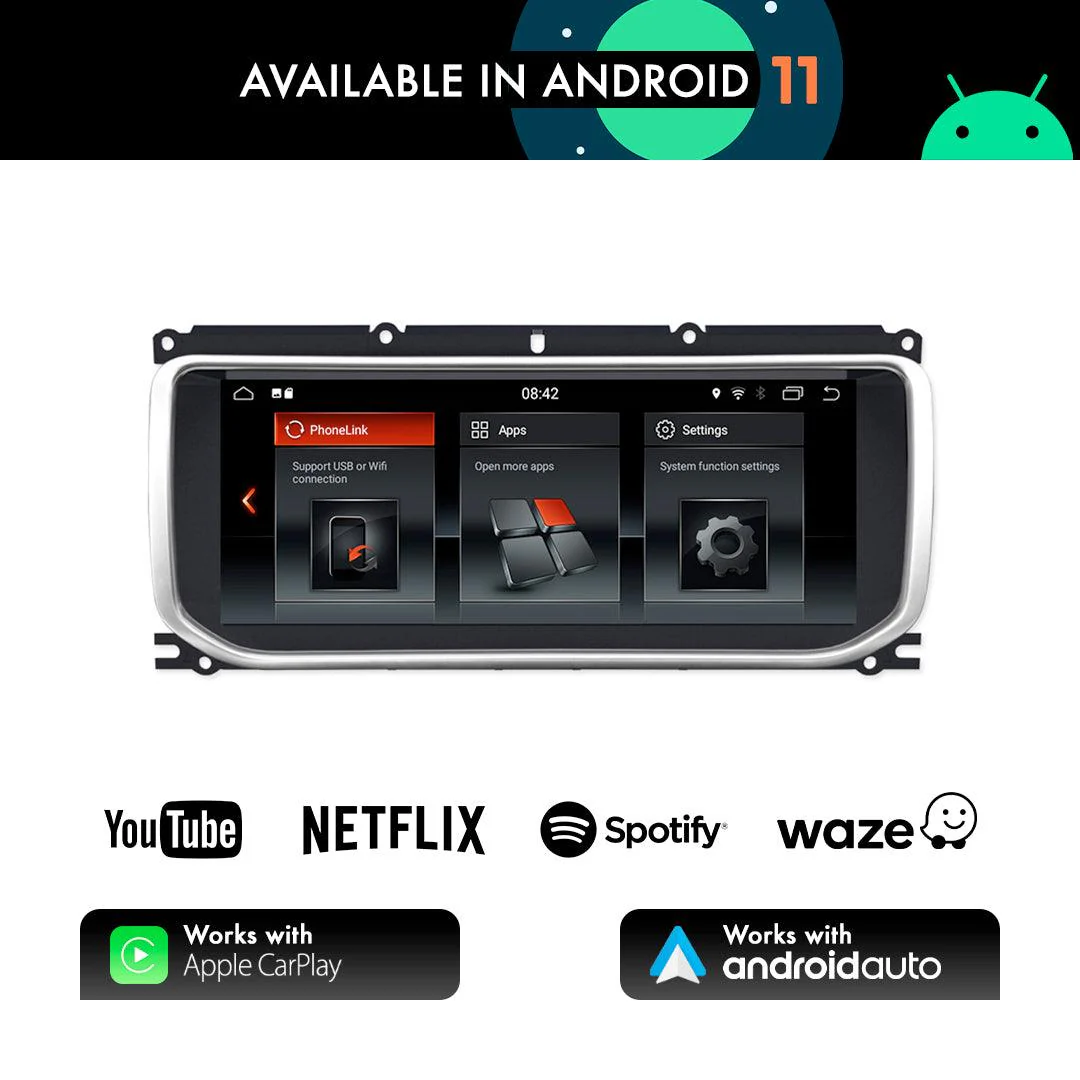 Range Rover Evoque L538 10.25" (2012-ON) Android Screen Upgrade and Wireless Apple CarPlay - Image 4