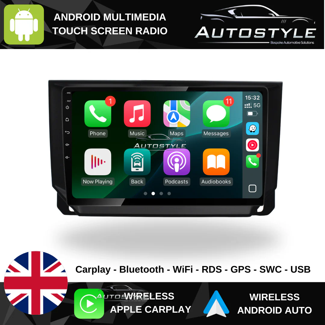 SEAT IBIZA/ARONA Apple Carplay / Android Auto 9" Stereo Upgrade (2017-21) - Image 2
