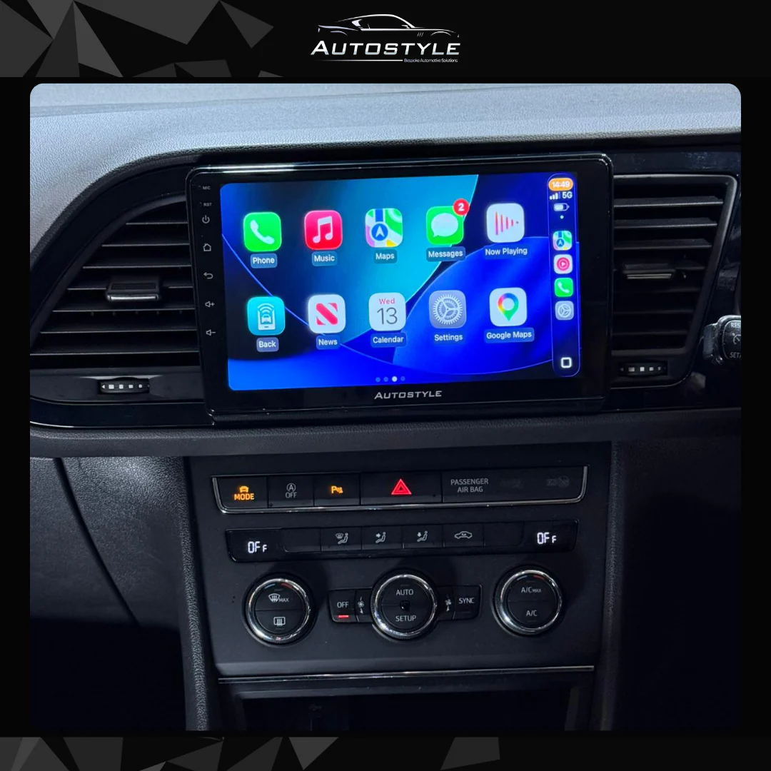 SEAT Leon Apple Carplay / Android Auto 9" Stereo Upgrade 2012-2020 - Image 4