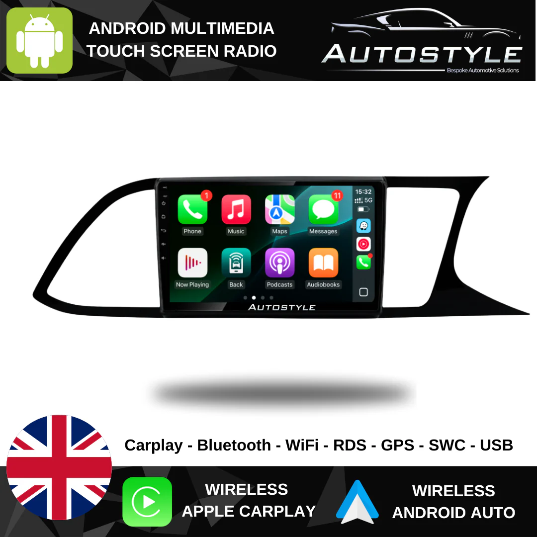 SEAT Leon Apple Carplay / Android Auto 9" Stereo Upgrade 2012-2020 - Image 9
