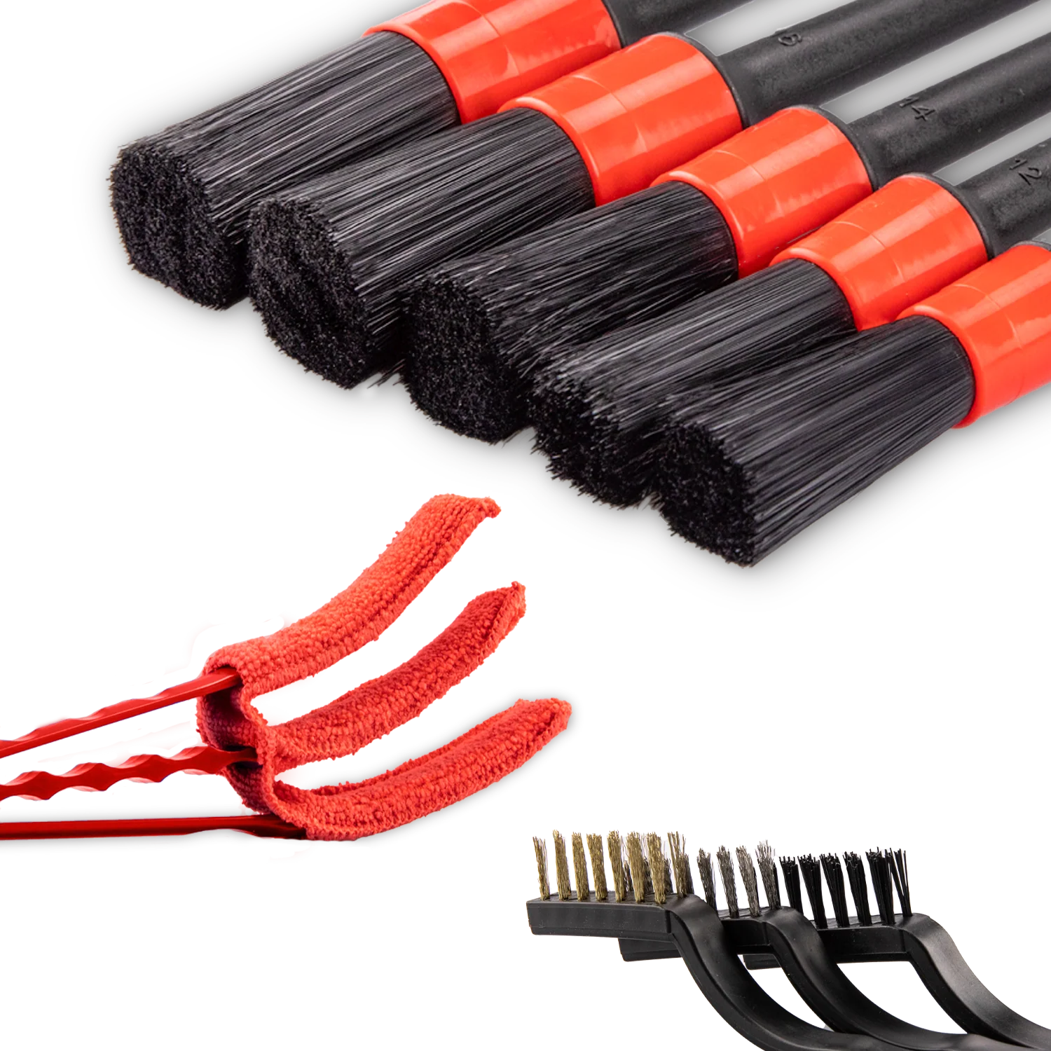 Simply Car Brush Set - Professional 9 Piece Pack - Image 2