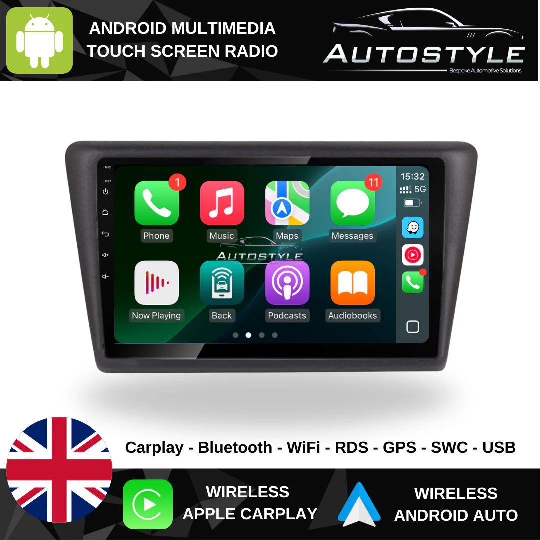 Skoda Rapid Apple Carplay / Android Auto 9" Stereo Upgrade 2012-20 - Image 3