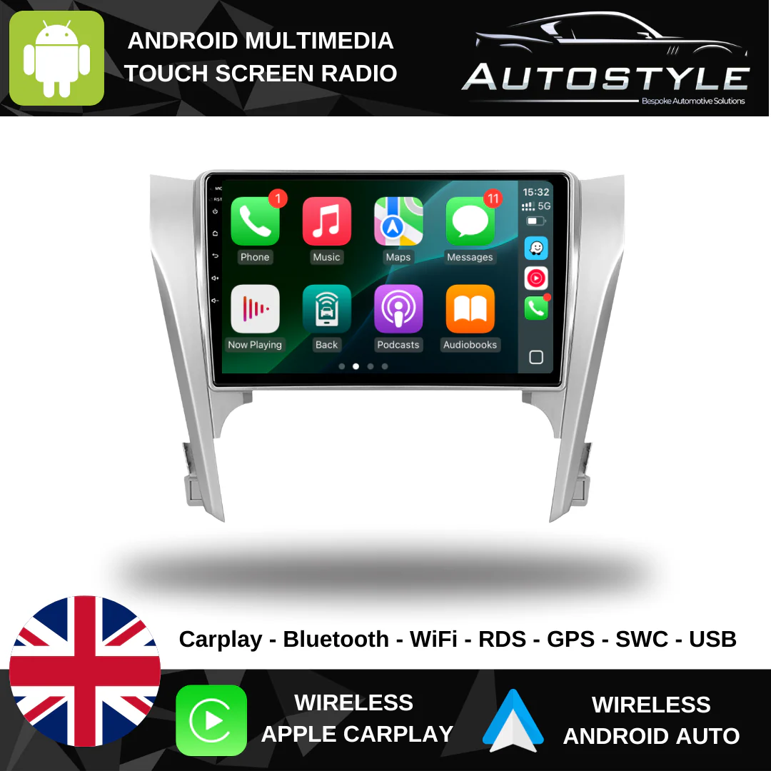 Toyota Camry XV50 Apple Carplay / Android Auto 9" Stereo Upgrade 2011-2014 - Image 2