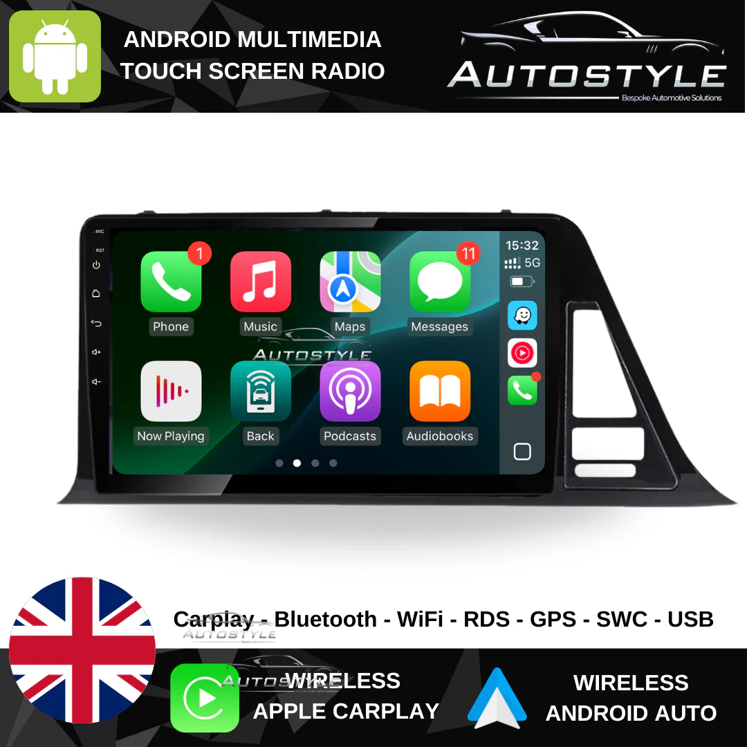 Toyota C-HR Apple Carplay / Android Auto 9" Stereo Upgrade (2016-2022) Left Hand - Image 2