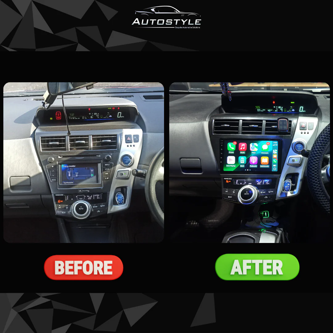 Toyota Prius Plus V Alpha Apple Carplay / Android Auto 9" Stereo Upgrade (2011- 2021) - Image 10