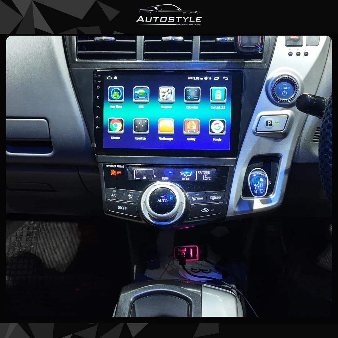 Toyota Prius Plus V Alpha Apple Carplay / Android Auto 9" Stereo Upgrade (2011- 2021) - Image 4