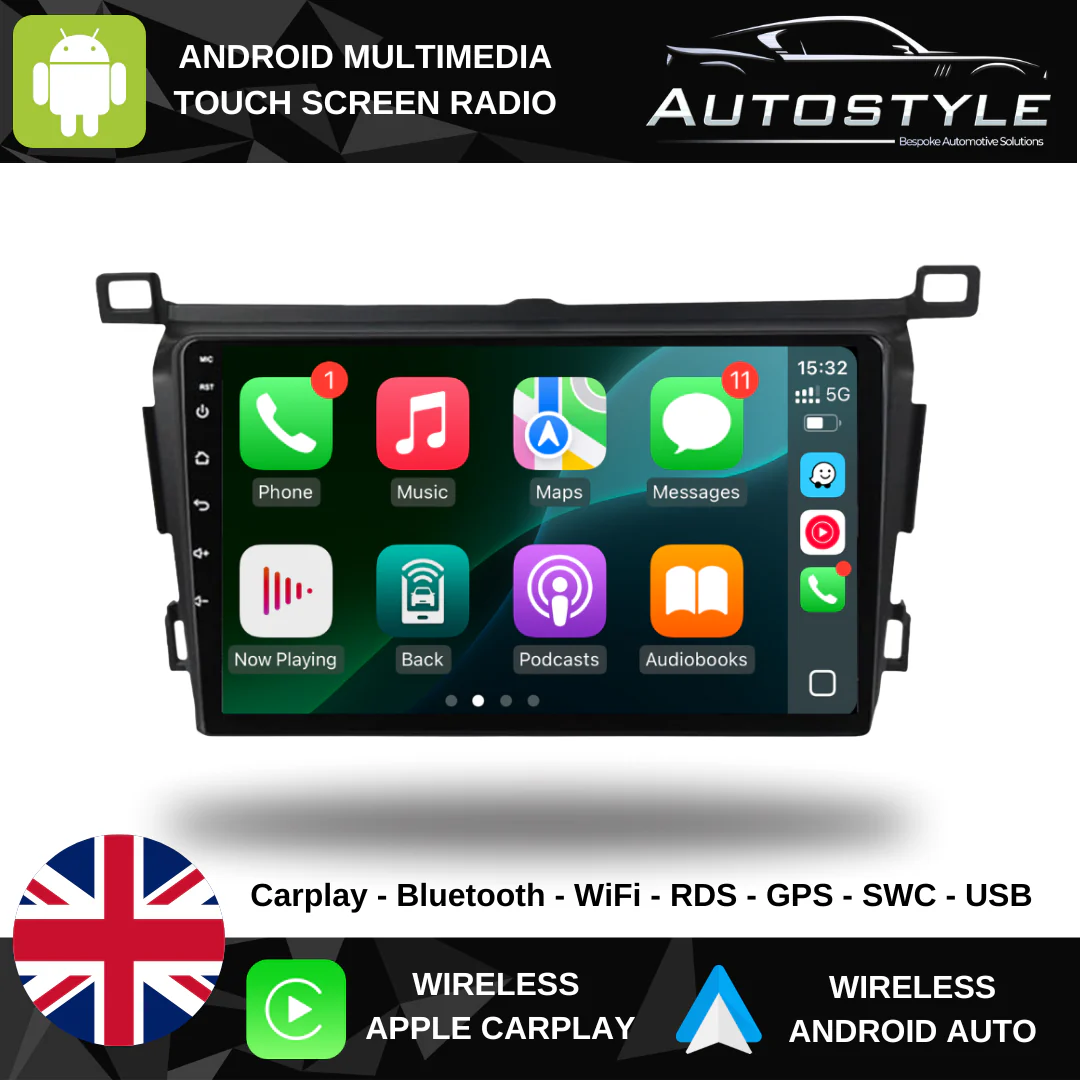 Toyota RAV4 XA40 XA50 Apple Carplay / Android Auto 9" Stereo Upgrade 2012-2018 - Image 9