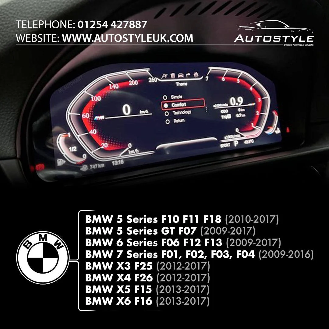 BMW F Series Virtual Instrument Cluster Digital Clock Upgrade - Image 4