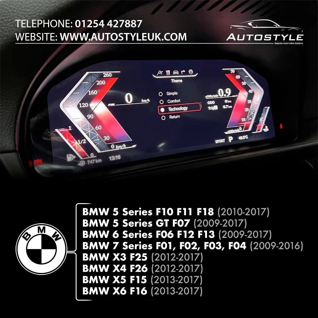 BMW F Series Virtual Instrument Cluster Digital Clock Upgrade - Image 6