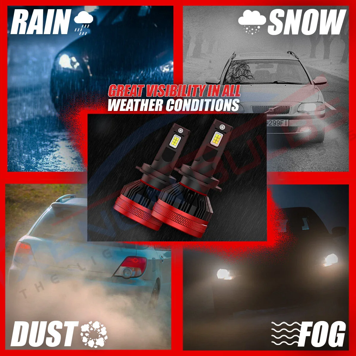 uper Beam 60 Canbus Error Free 120W 12000LM, Led Headlight 6000K Super Bright Bulbs with Advance Cooling Fan - Image 4