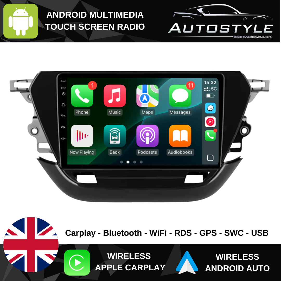 Vauxhall Corsa F / SE Apple Carplay / Android Auto 9" Stereo Upgrade 2019-2024 - Image 2