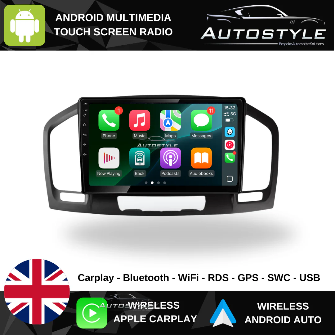 Vauxhall Insignia Apple Carplay / Android Auto 9" Stereo Upgrade - Image 2