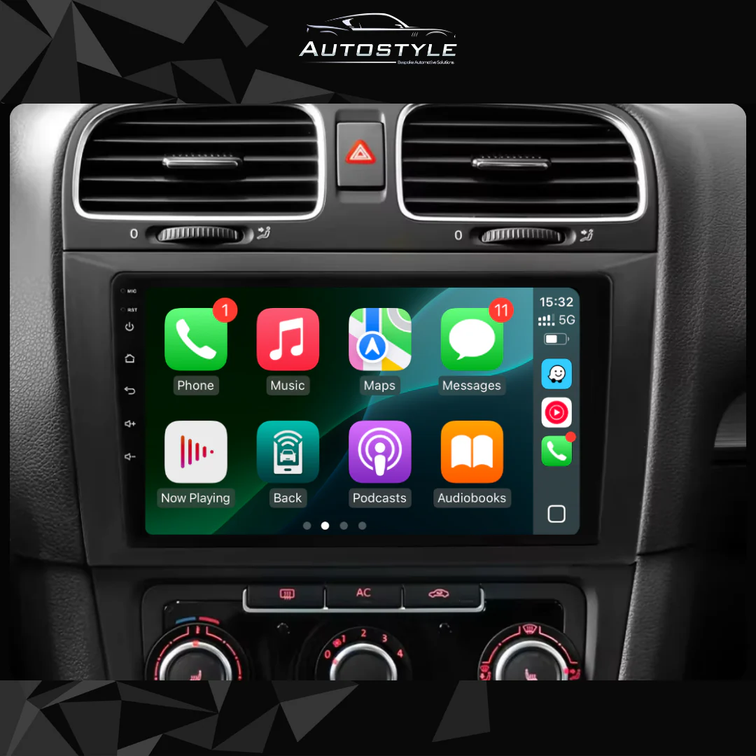 VW Golf Mk6 Apple Carplay / Android Auto 9" Stereo Upgrade RHD - Image 3