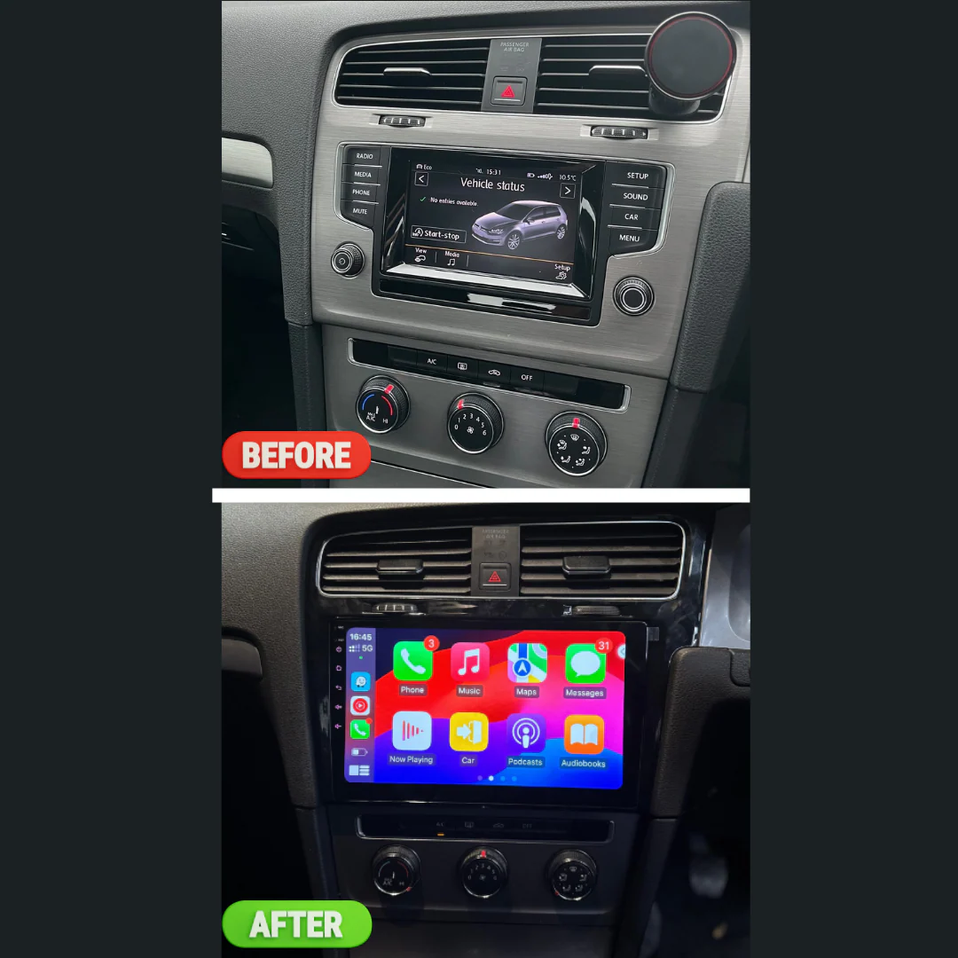 VW Golf Mk7 Apple Carplay / Android Auto 10" Stereo Upgrade RHD (2012 - 2016) - Image 6