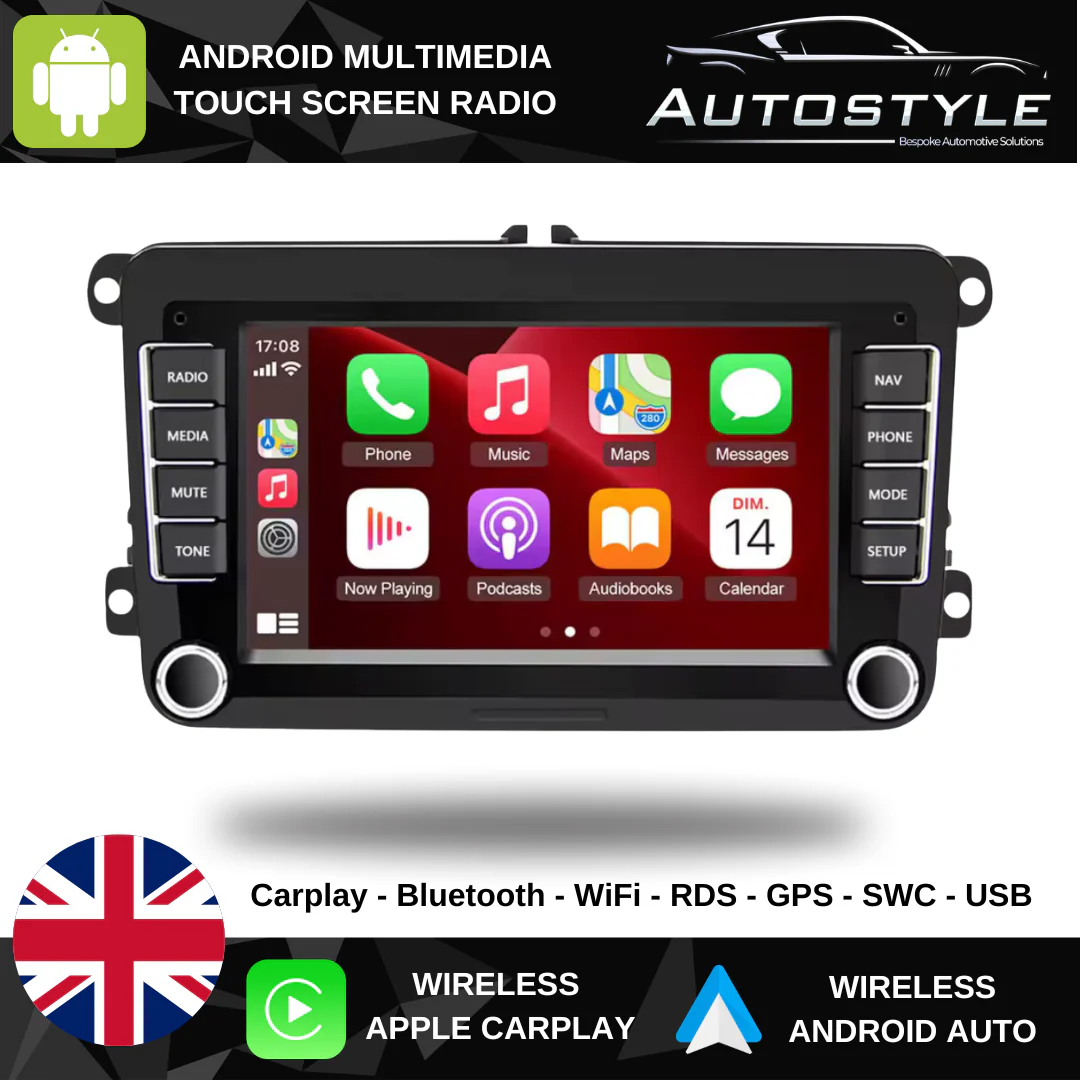 VW / Skoda / Seat UNIVERSAL Apple Carplay / Android Auto 7" Stereo Upgrade - Image 2