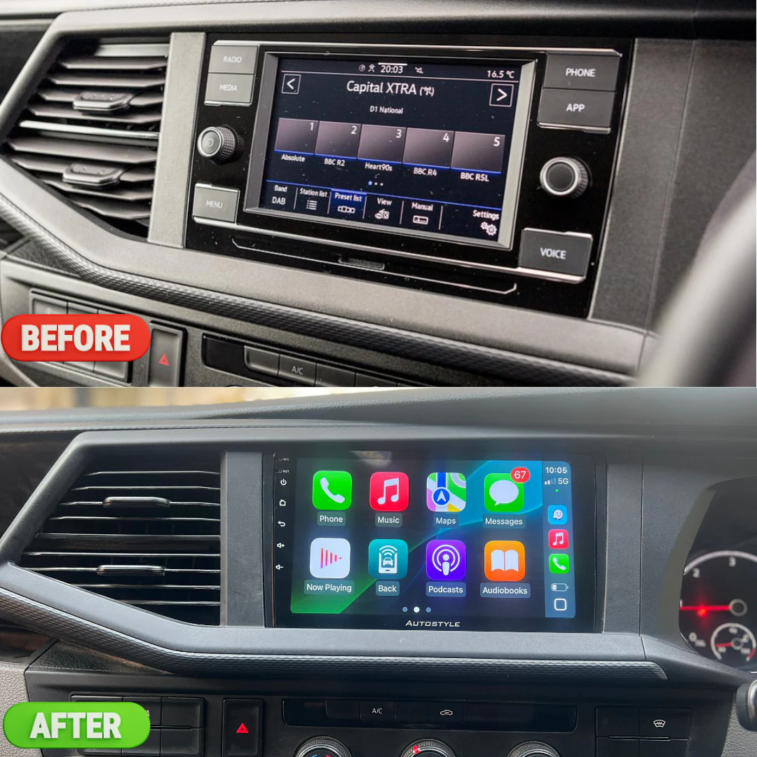 VW Transporter T6 Apple Carplay / Android Auto 9" Stereo Upgrade - Image 6