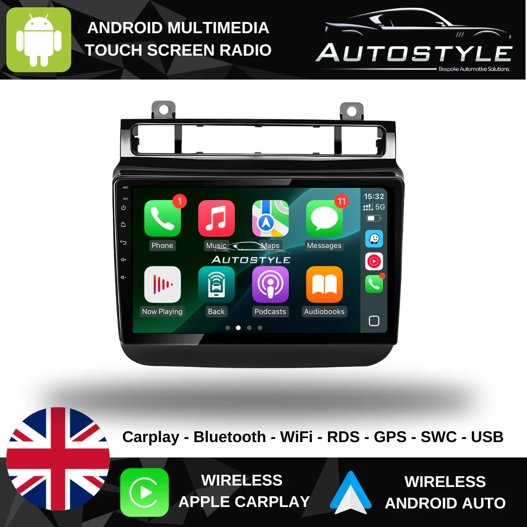 VW TOUAREG Apple Carplay / Android Auto 9" Stereo Upgrade (2011-2017) - Image 2