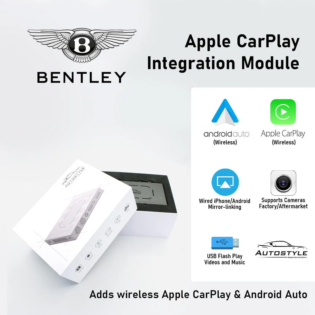 Wireless Apple CarPlay/Android Auto for Bentley Continental/ Flying Spur (2012-2017) - Image 2