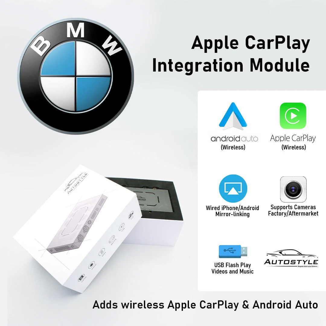 Wireless Apple CarPlay/Android Auto for BMW 1/3/5/6/X5/X6 Series with CCC (2003-2007) - Image 2