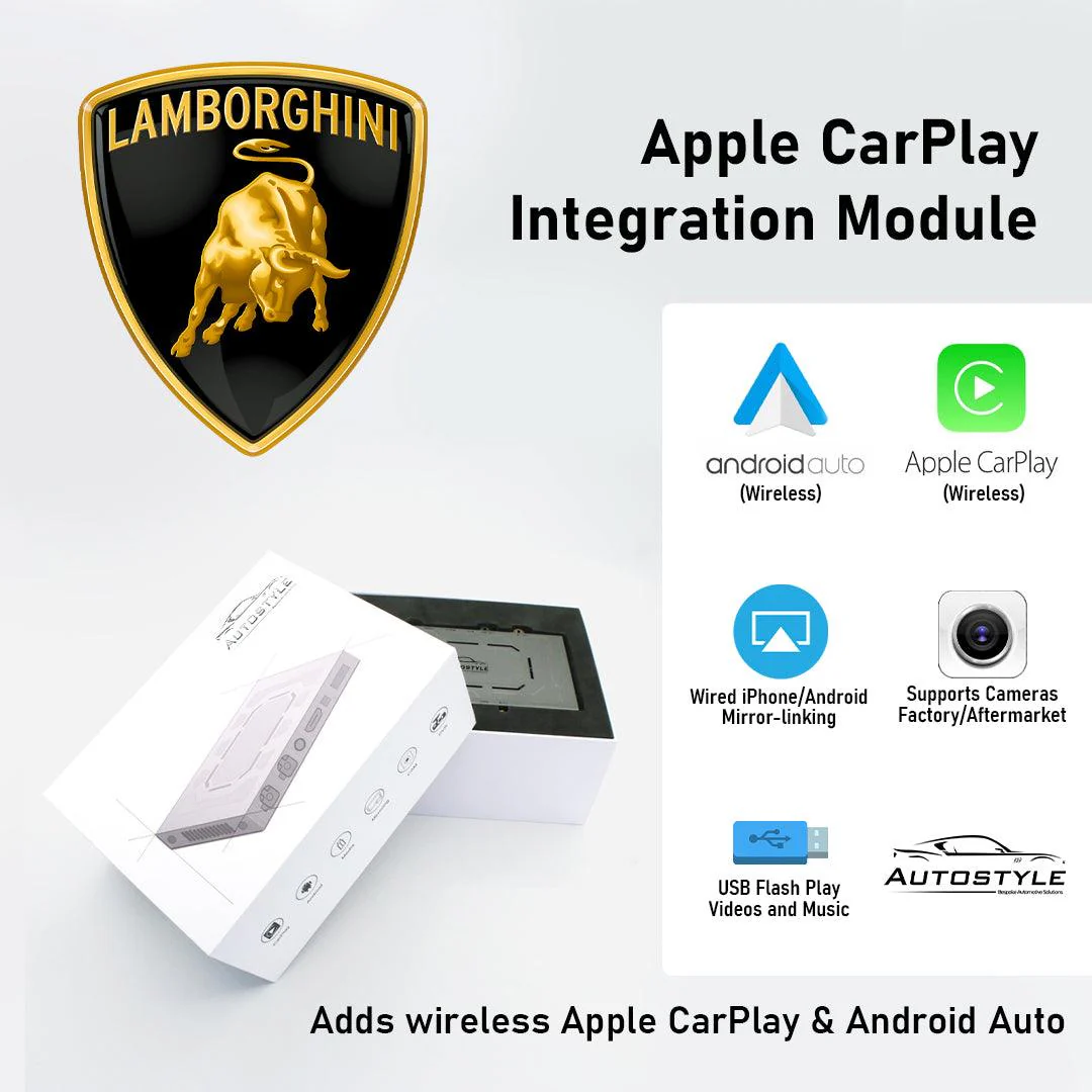 Wireless Apple CarPlay/Android Auto for Lamborghini Aventador with MMI 3G - Image 2